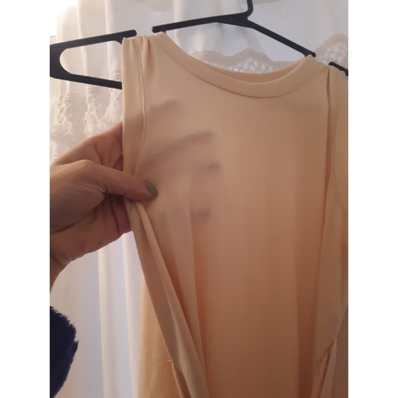 Apricot Tie Waist Dress - Picture 6 of 8